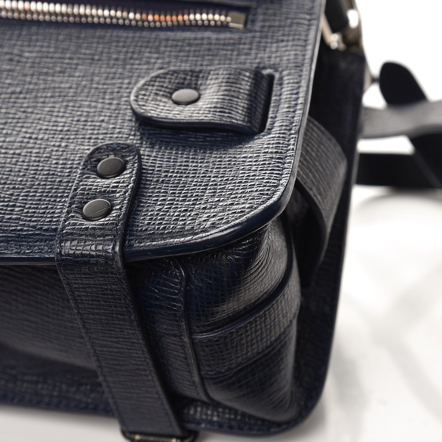 Proenza Schouler Linosa Calfskin PS11 Classic Shoulder Bag Navy 10 of 11