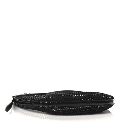 Alaia Net Patent Calfskin One Piece Demi Lune Black 4 of 9