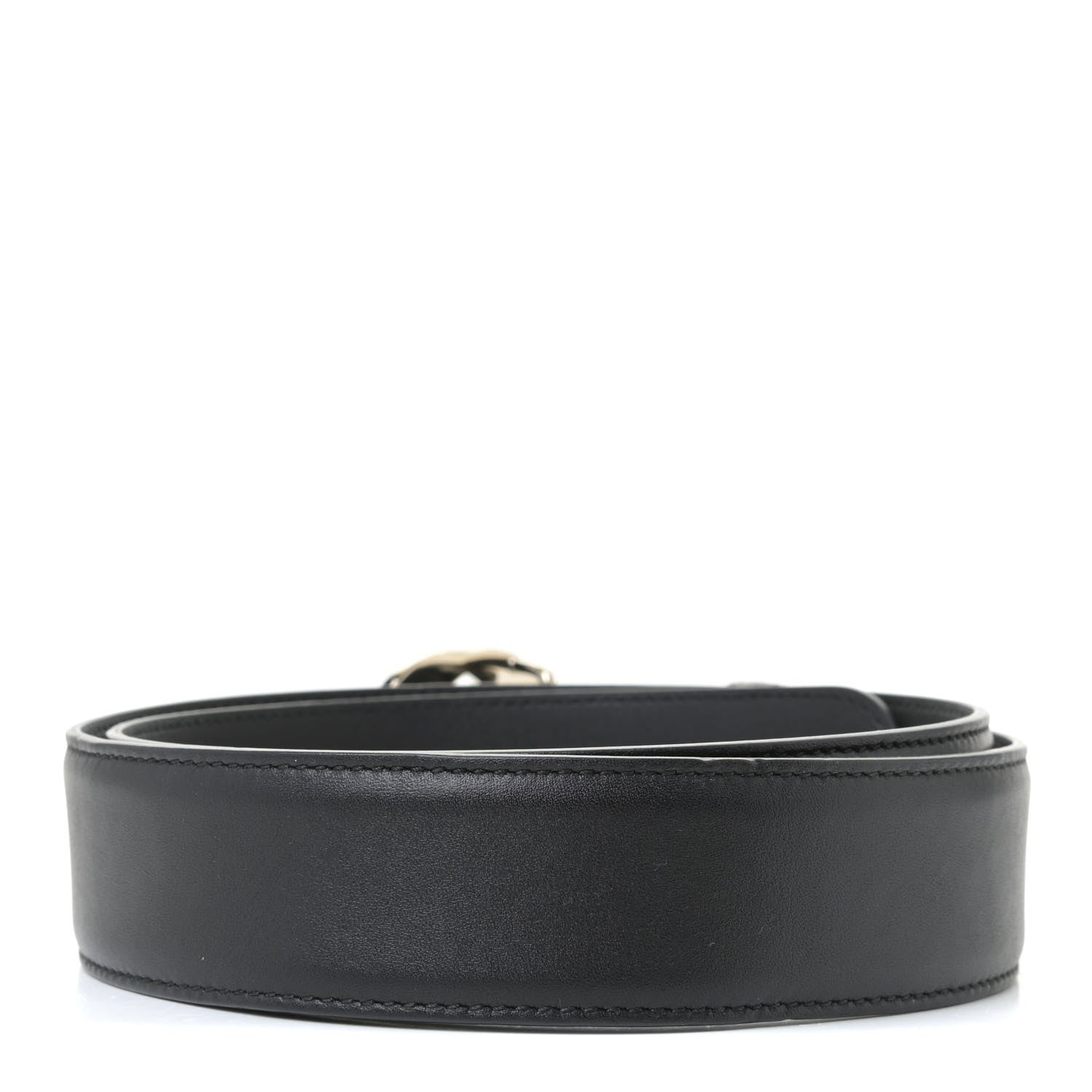 Gucci Calfskin Interlocking G 37mm Belt 85 34 Black 2 of 6