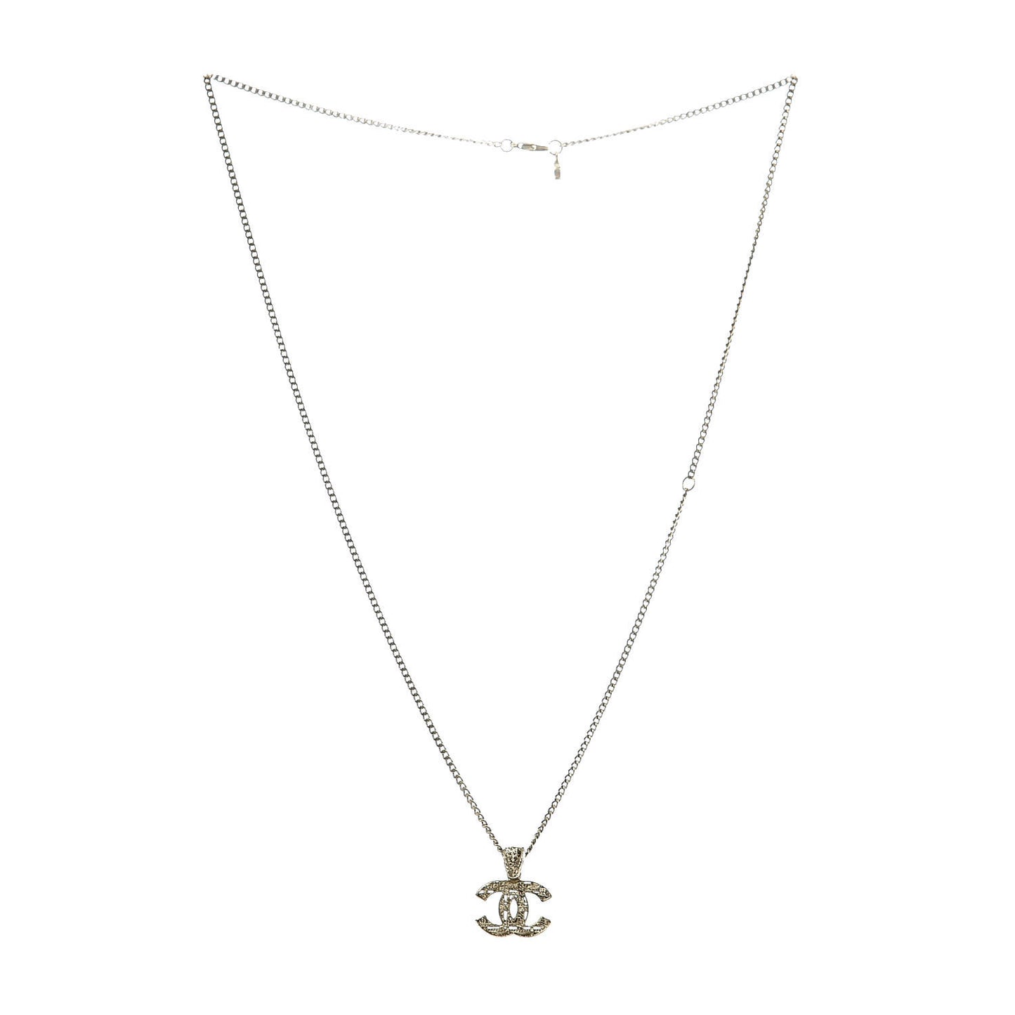 Tweed Effect CC Necklace Gold