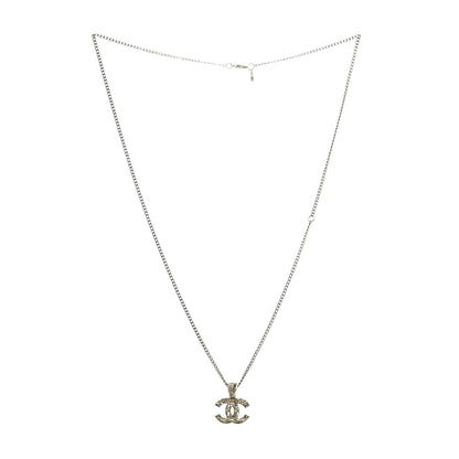 Chanel Tweed Effect CC Necklace Gold 3 of 6