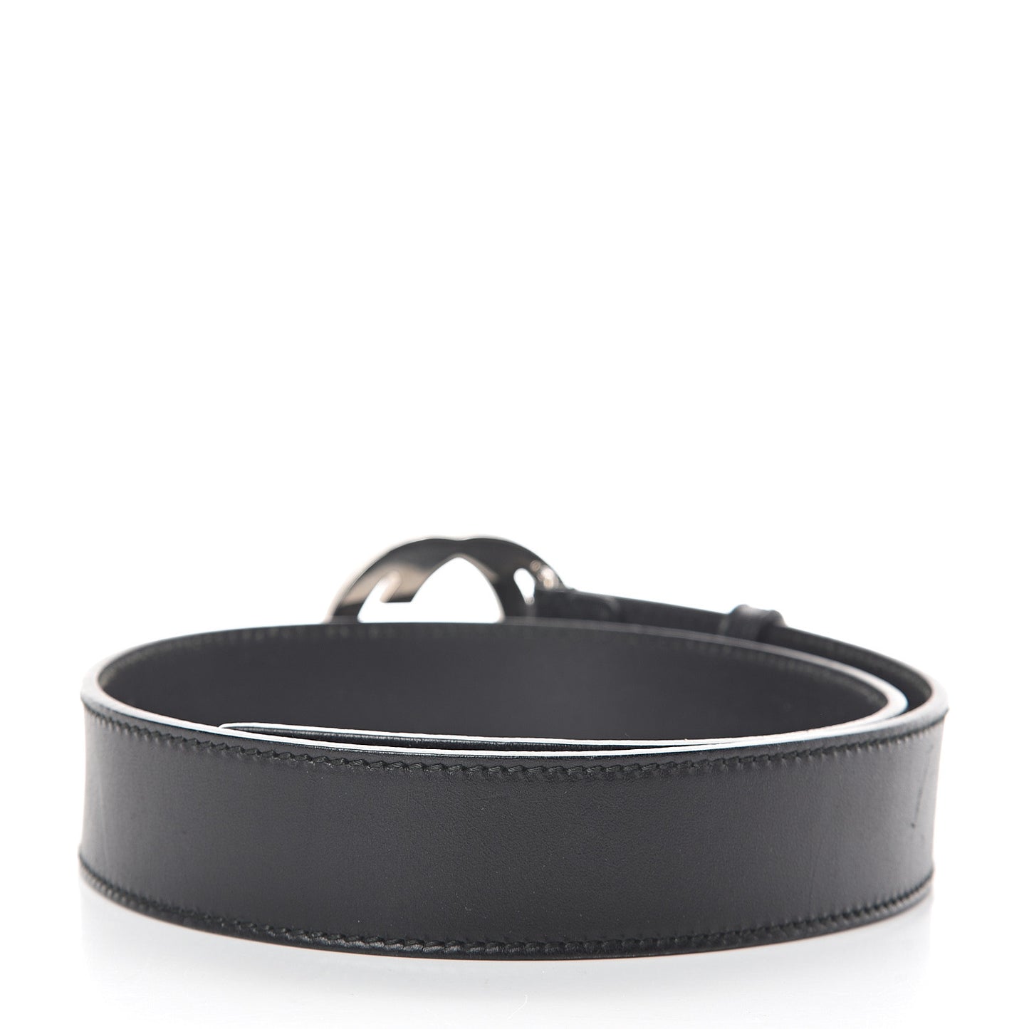 Calfskin Interlocking G Belt 80 32 Black