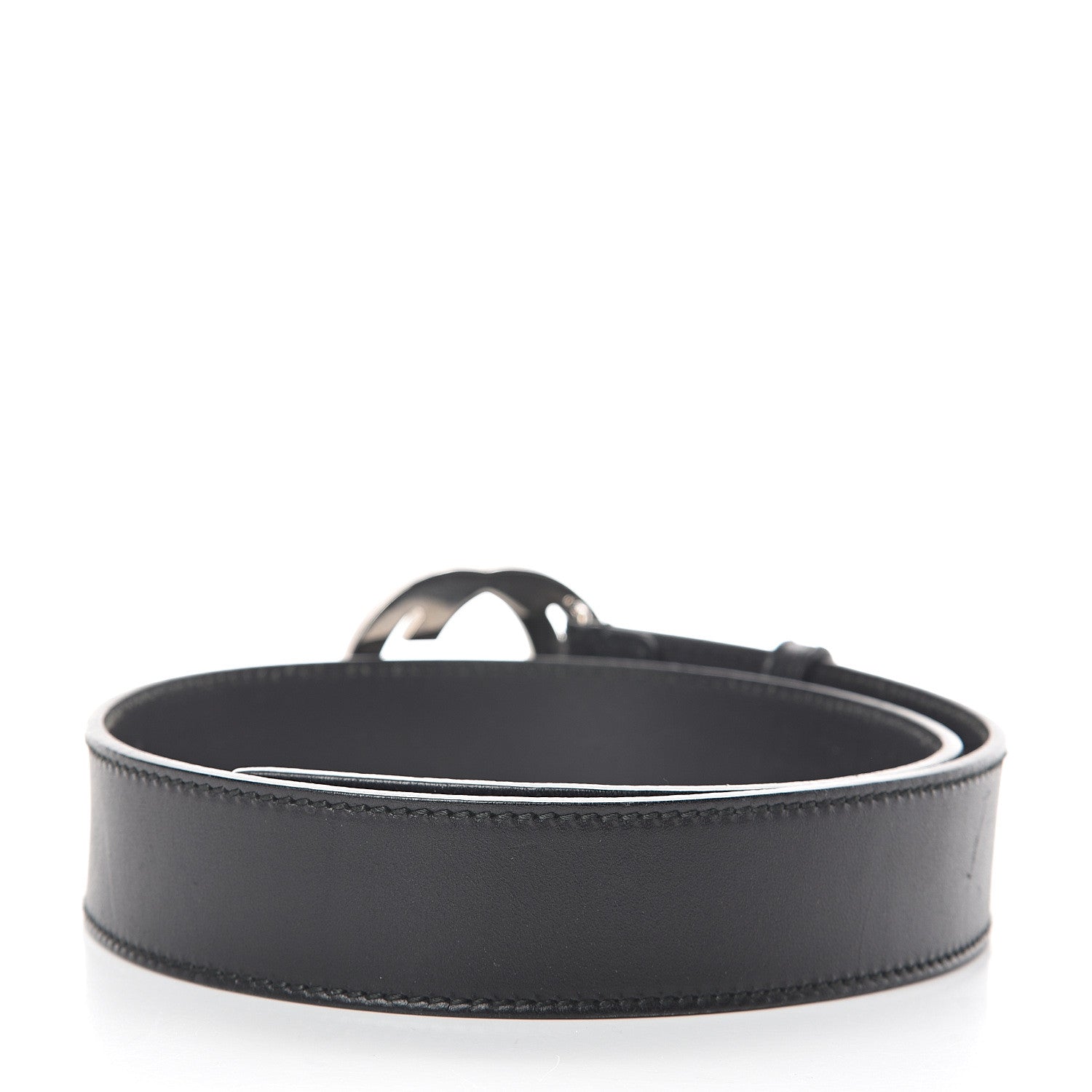 Gucci Calfskin Interlocking G Belt 80 32 Black 2 of 5