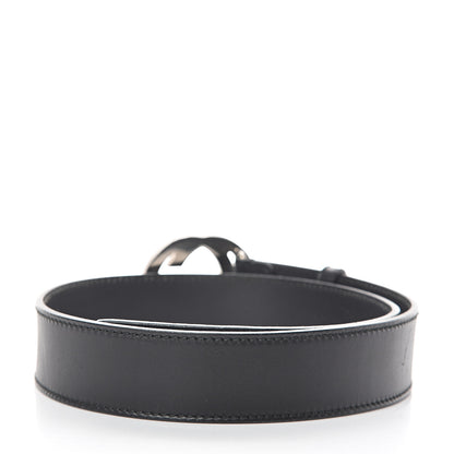 Gucci Calfskin Interlocking G Belt 80 32 Black 2 of 5