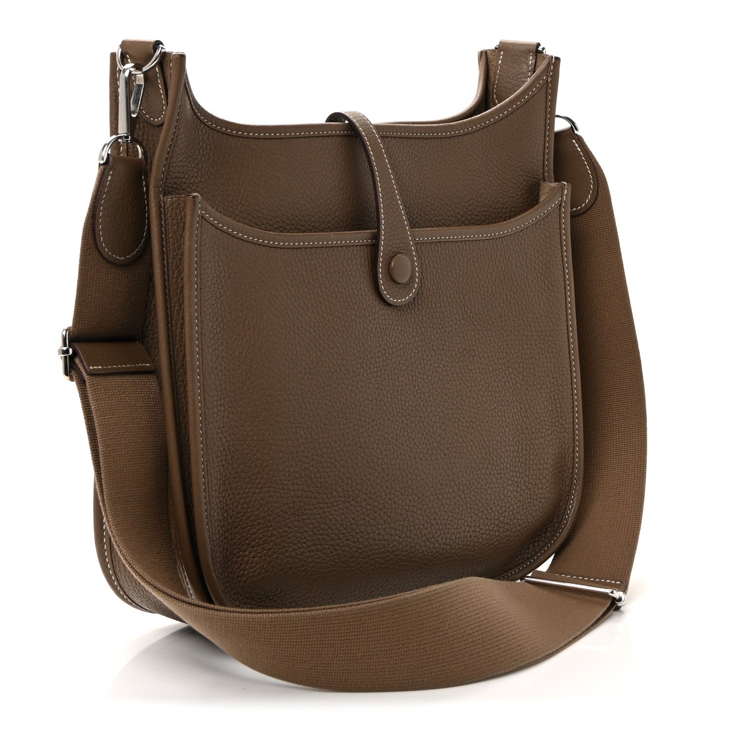 Hermes Taurillon Clemence Evelyne III PM Etoupe 3 of 12