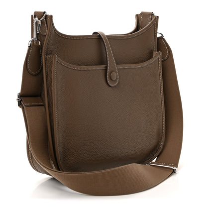 Hermes Taurillon Clemence Evelyne III PM Etoupe 3 of 12