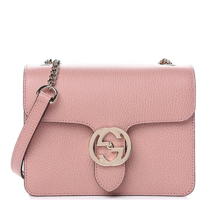Gucci Dollar Calfskin Small Interlocking G Shoulder Bag Soft Pink 1 of 8