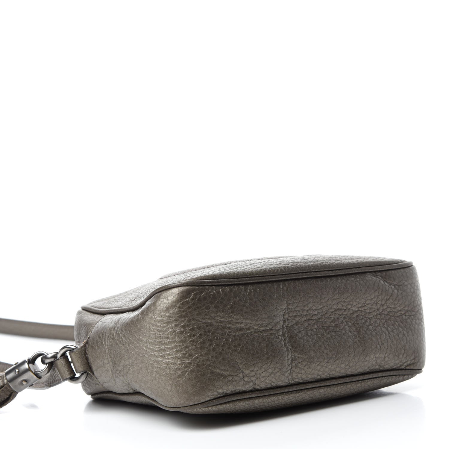 Gucci Metallic Pebbled Calfskin Small Soho Disco Bag Sasso 4 of 10