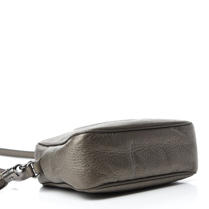 Gucci Metallic Pebbled Calfskin Small Soho Disco Bag Sasso 4 of 10
