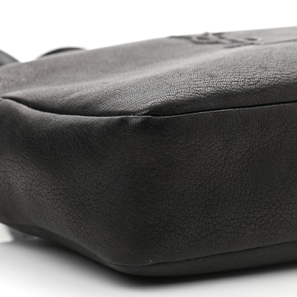 Saint Laurent Lambskin Monogram Embossed Small Lou Camera Bag Black 9 of 18