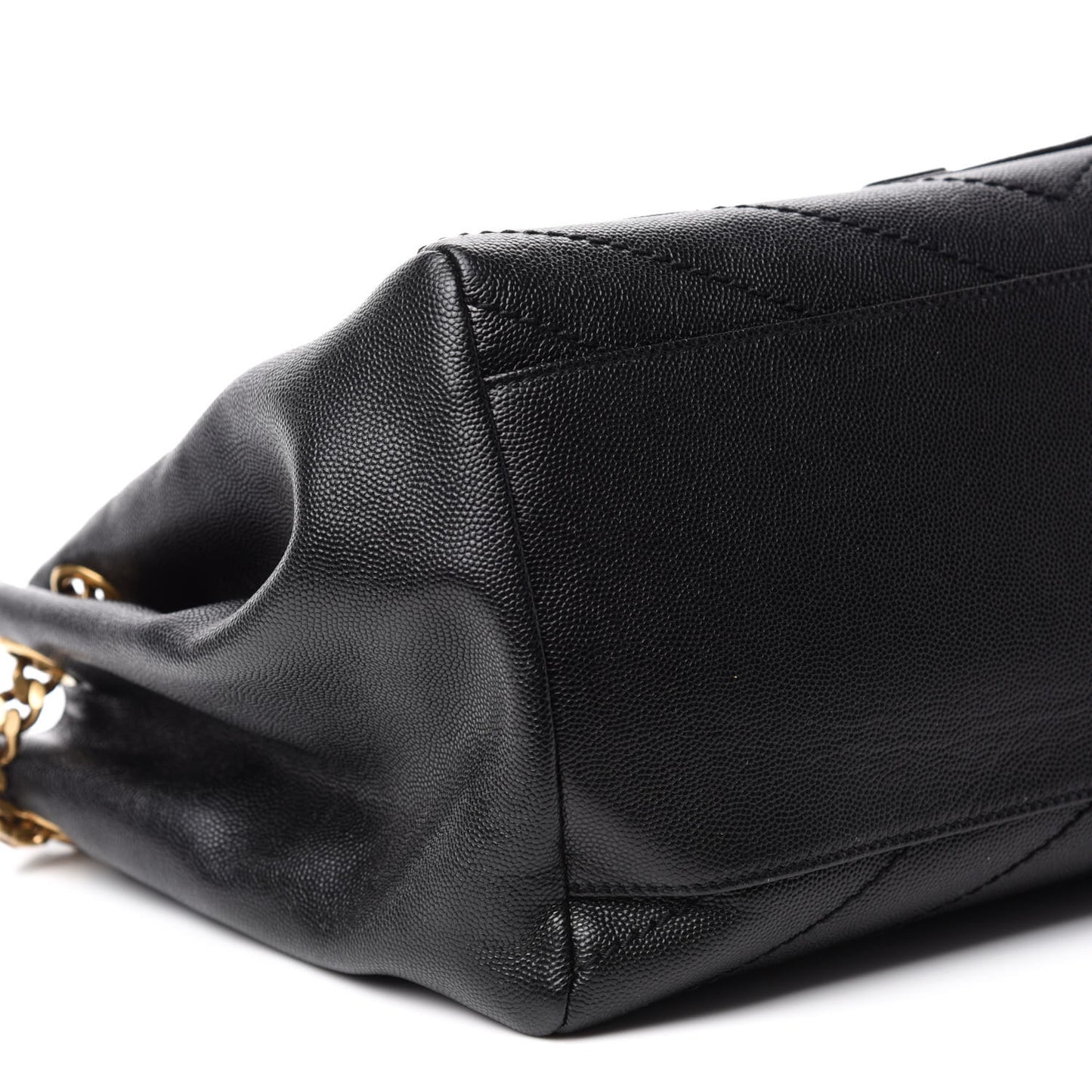 Grain De Poudre Chevron Monogram Medium Nolita Black