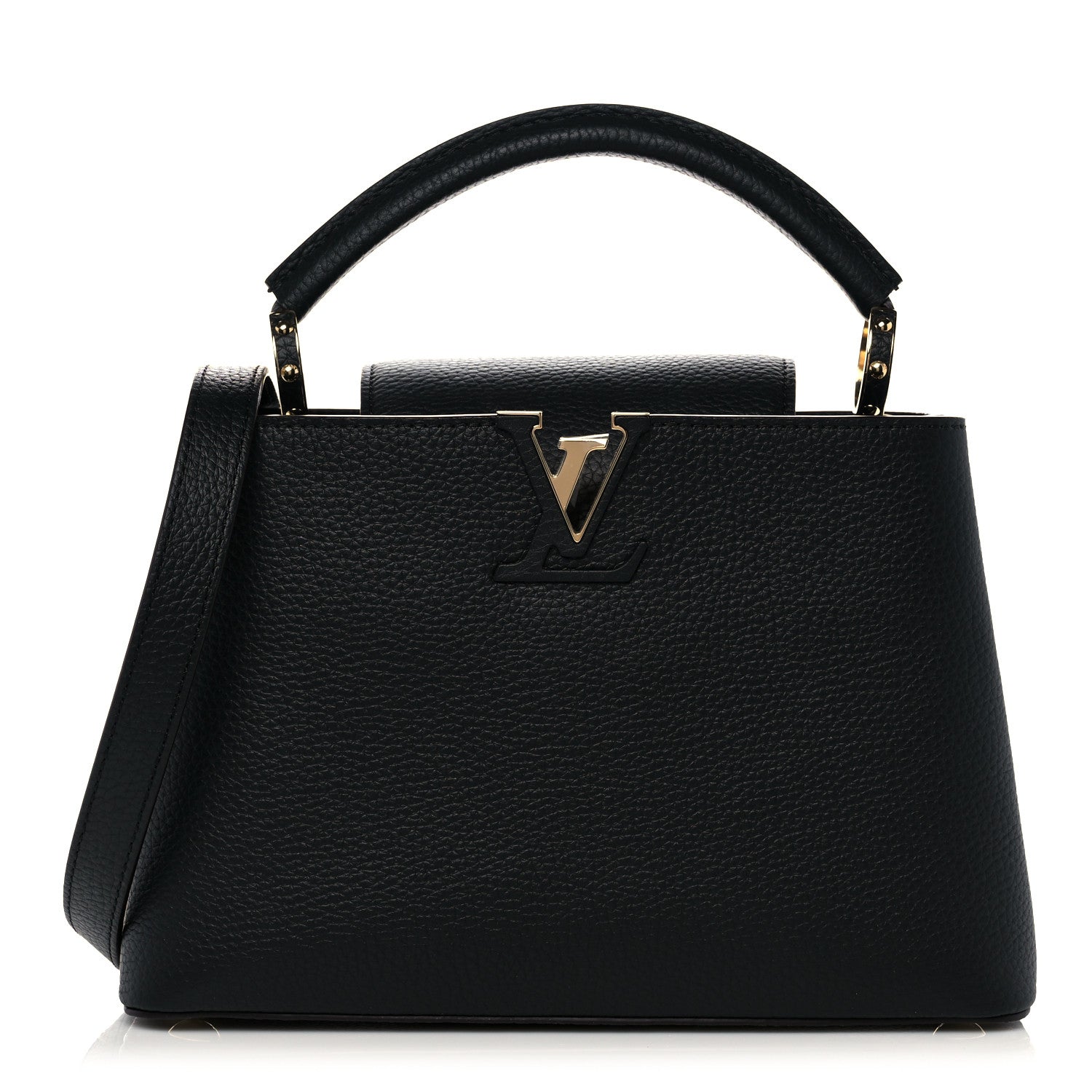 Louis Vuitton Taurillon Capucines PM Black 1 of 10