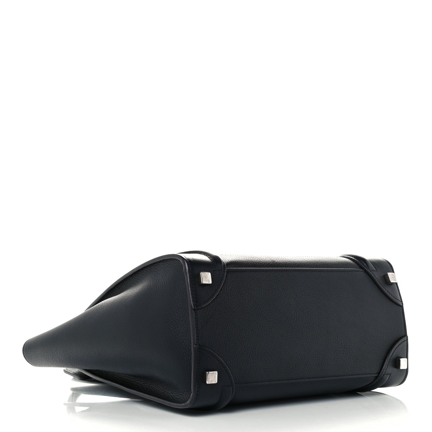 Celine Drummed Calfskin Micro Luggage Black 4 of 10
