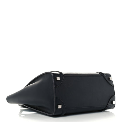 Celine Drummed Calfskin Micro Luggage Black 4 of 10