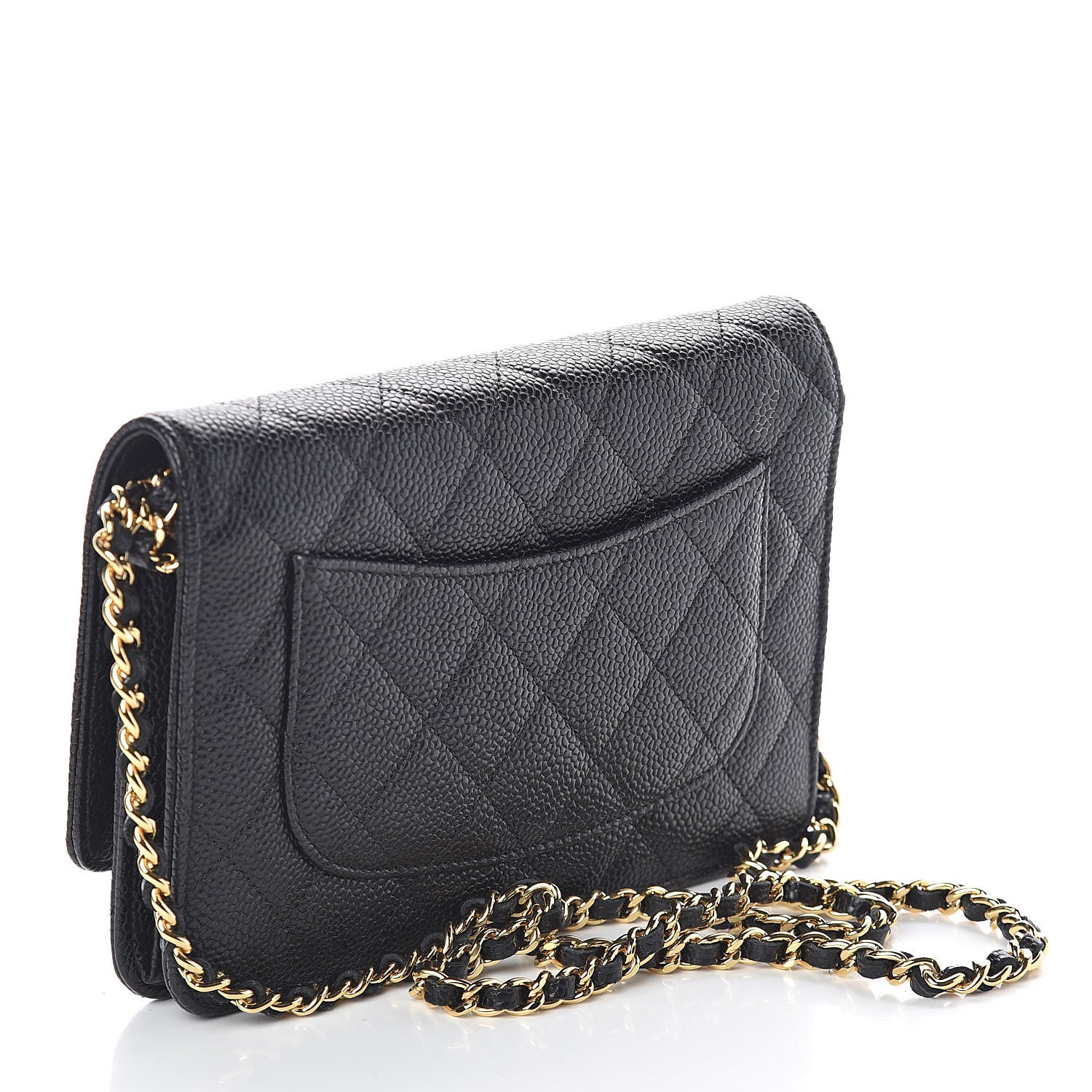 Chanel Caviar Quilted Wallet On Chain WOC Black 3 of 11