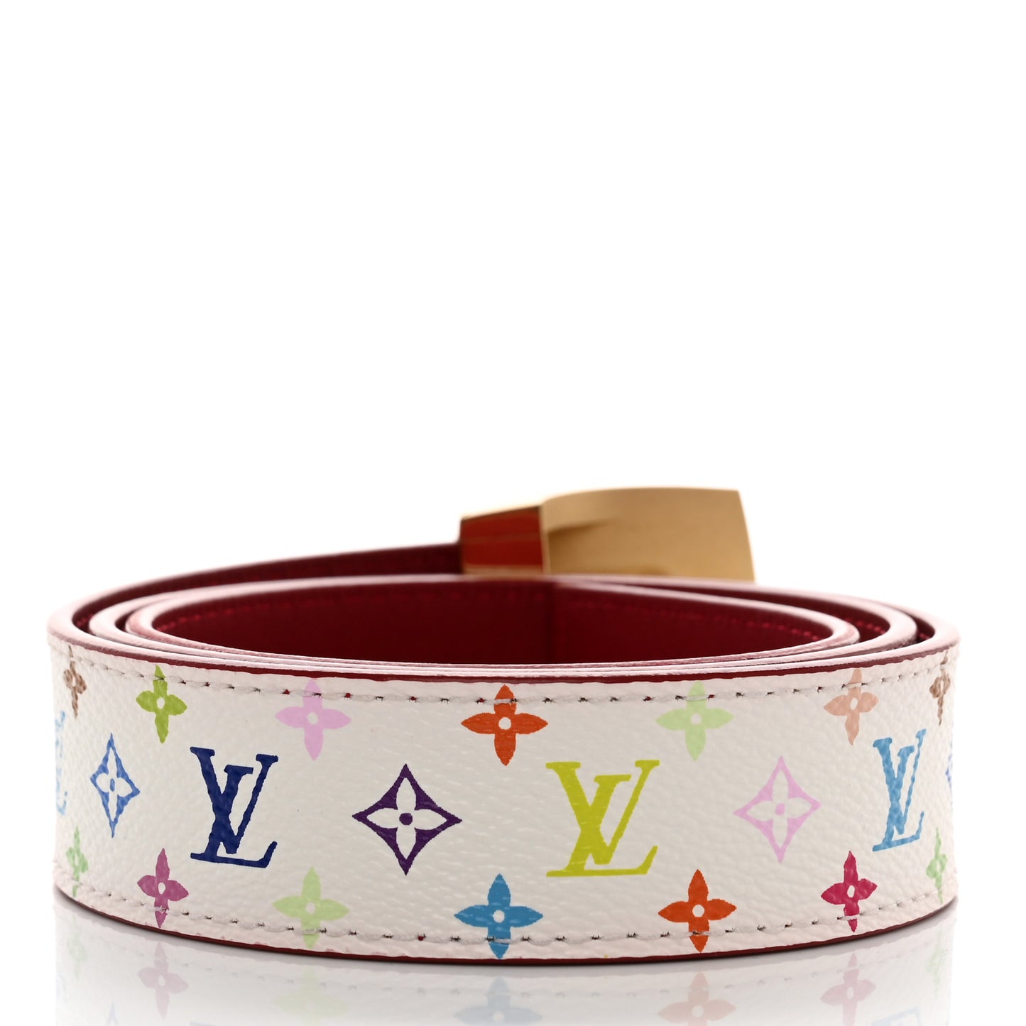 Monogram Multicolor Ceinture Belt 75 30 White