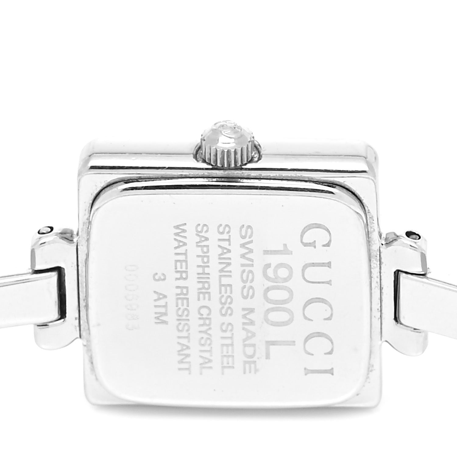 Gucci Stainless Steel 19mm 1900L Quartz Watch Black 4 of 4