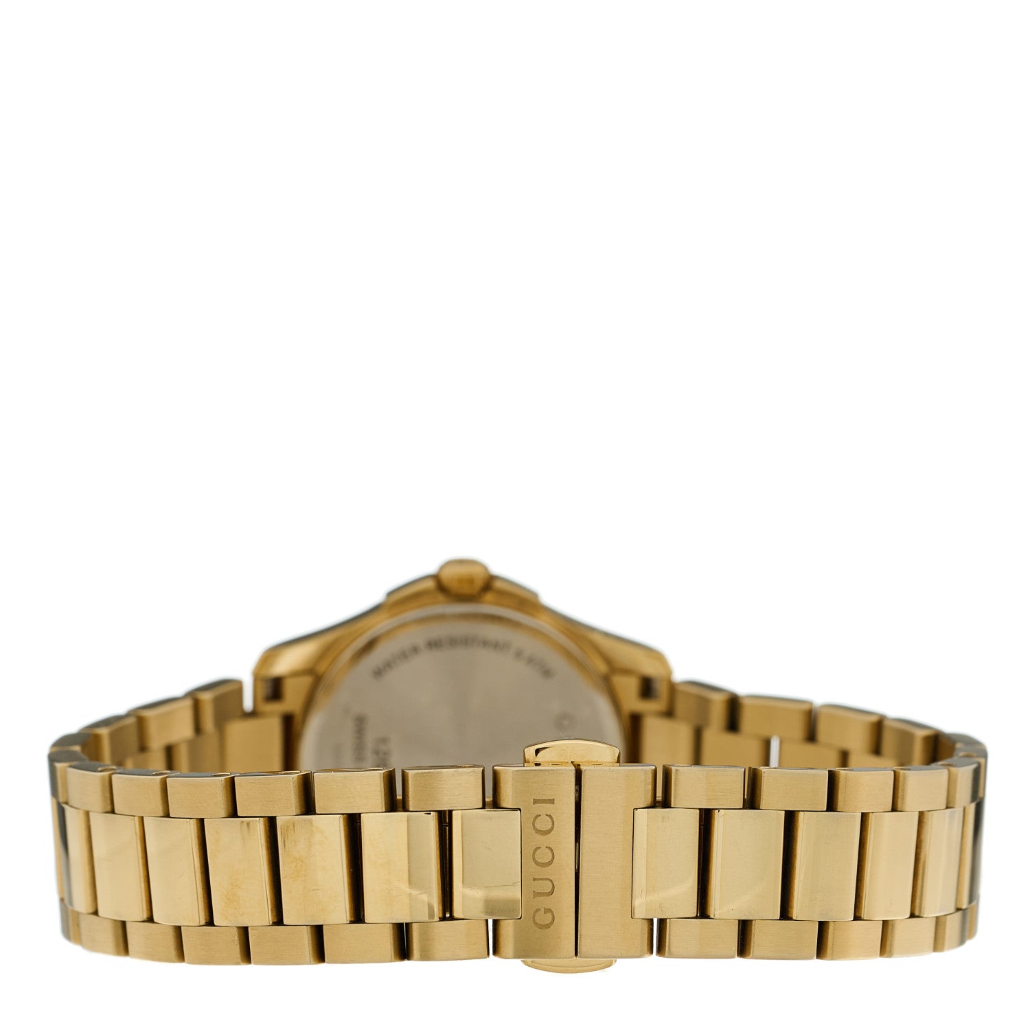 Gucci Stainless Steel 27mm G-Timeless Diamante Quartz Watch Gold 3 of 4