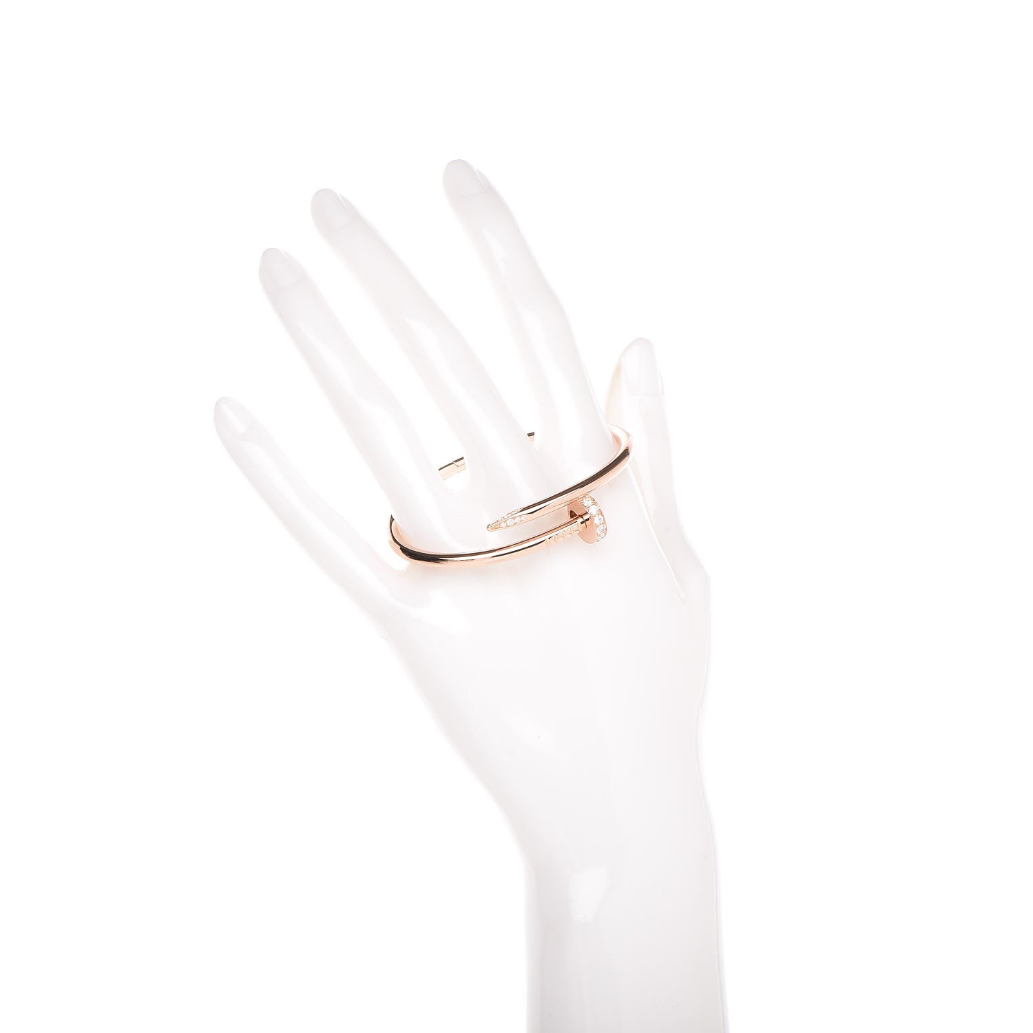 Cartier 18K Pink Gold Diamond Juste Un Clou Bracelet 15 2 of 6