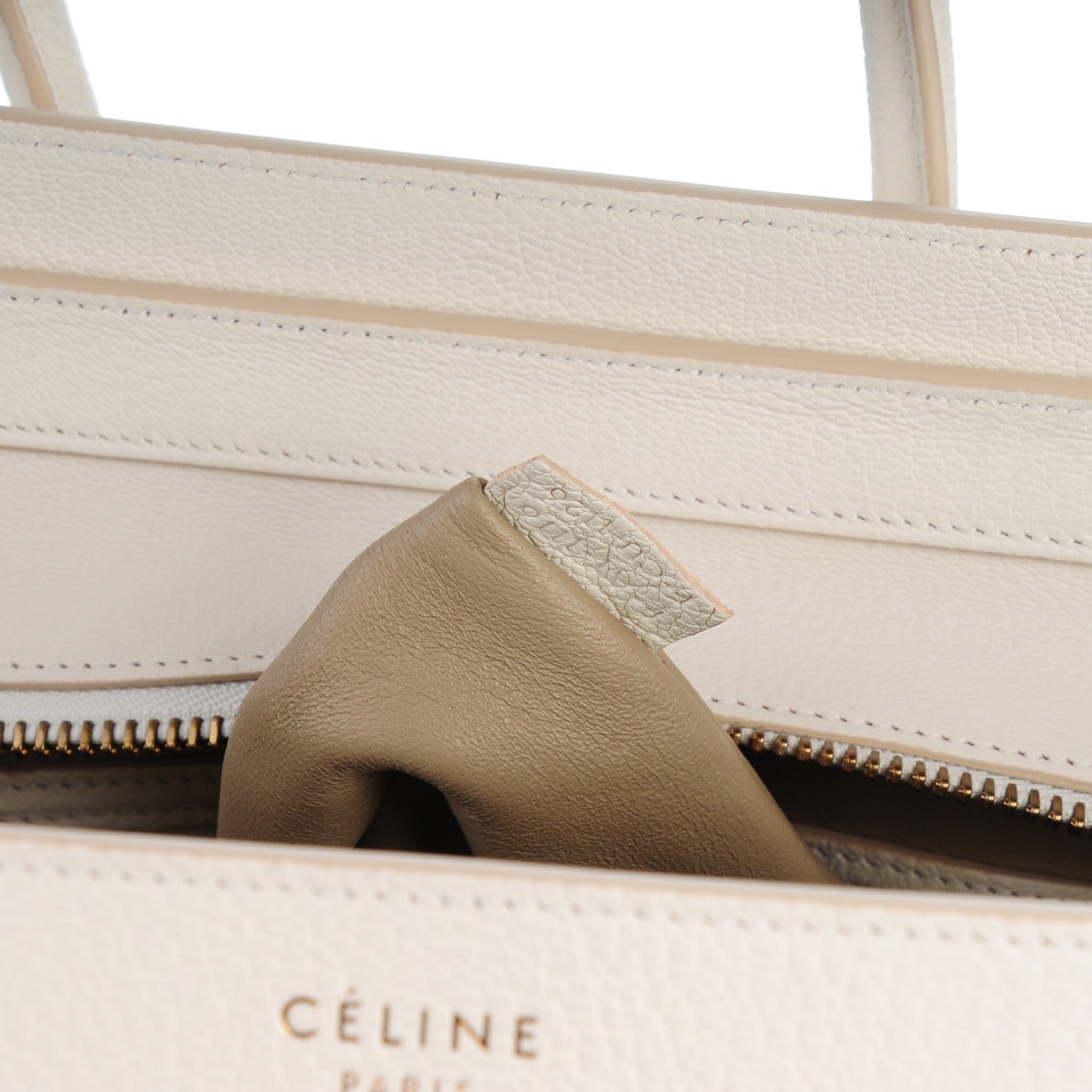 Celine Goatskin Micro Luggage White 7 of 8