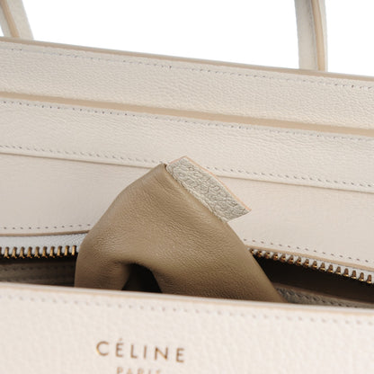 Celine Goatskin Micro Luggage White 7 of 8