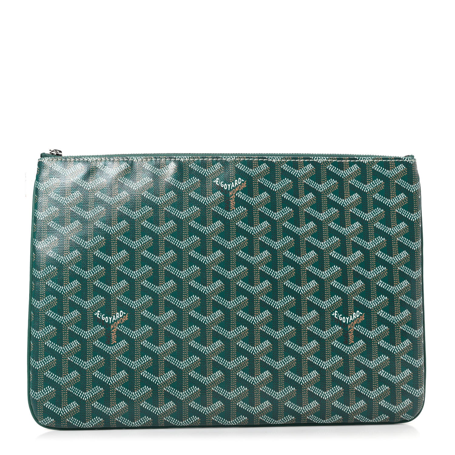 Goyard Goyardine Senat Pochette MM Green 1 of 6