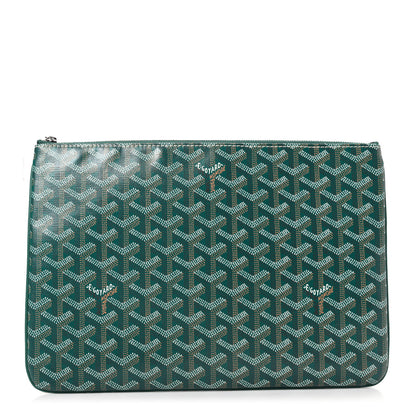 Goyard Goyardine Senat Pochette MM Green 1 of 6