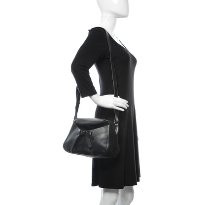 Christian Louboutin Calfskin Suede Salina Messenger Bag Black 2 of 9
