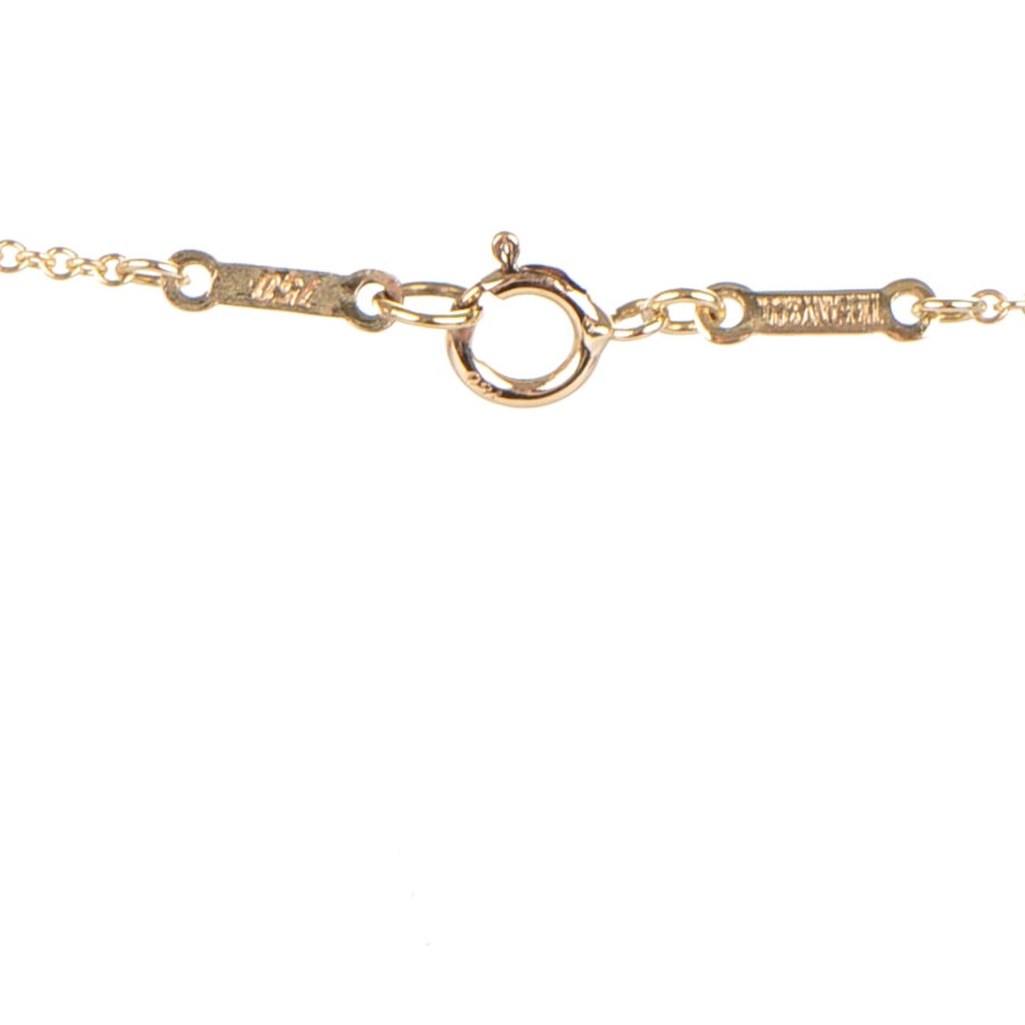 18K Yellow Gold Elsa Peretti Small Open Heart Pendant Necklace