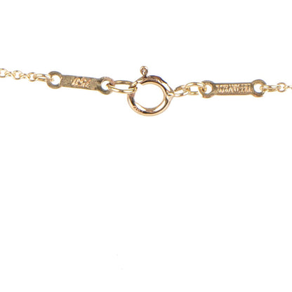 Tiffany 18K Yellow Gold Elsa Peretti Small Open Heart Pendant Necklace 5 of 7
