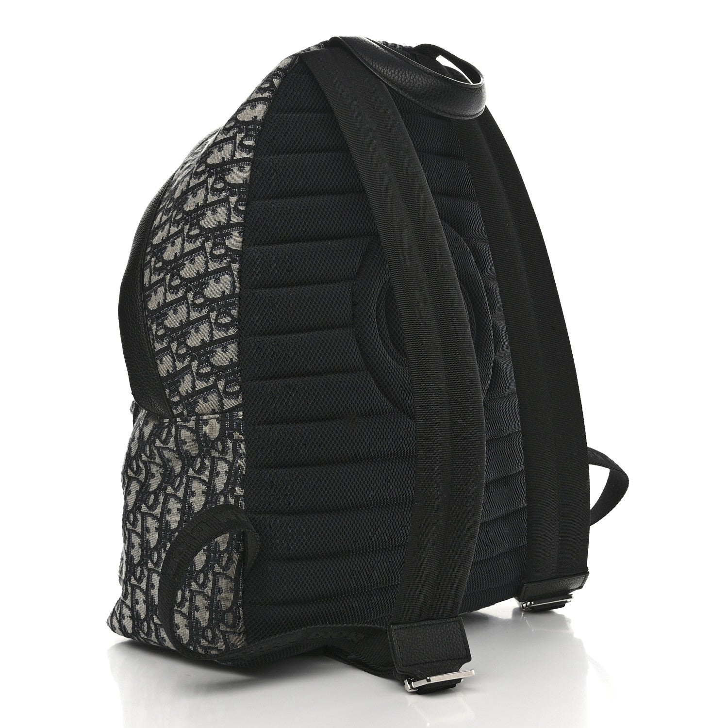 Christian Dior Oblique Calfskin Rider Backpack Beige Black 3 of 12