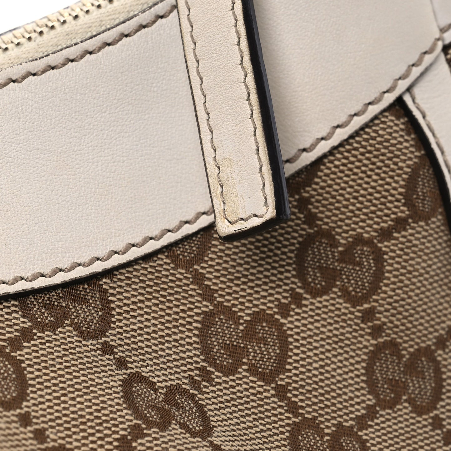 Monogram Medium D Gold Ring Hobo White