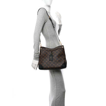 Louis Vuitton Monogram Odeon MM Black 2 of 12