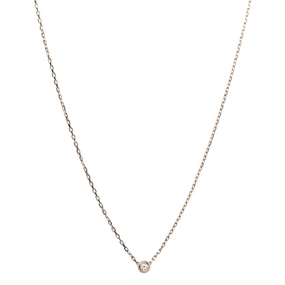 Cartier 18K Pink Gold Diamond SM D'Amour Pendant Necklace 1 of 6