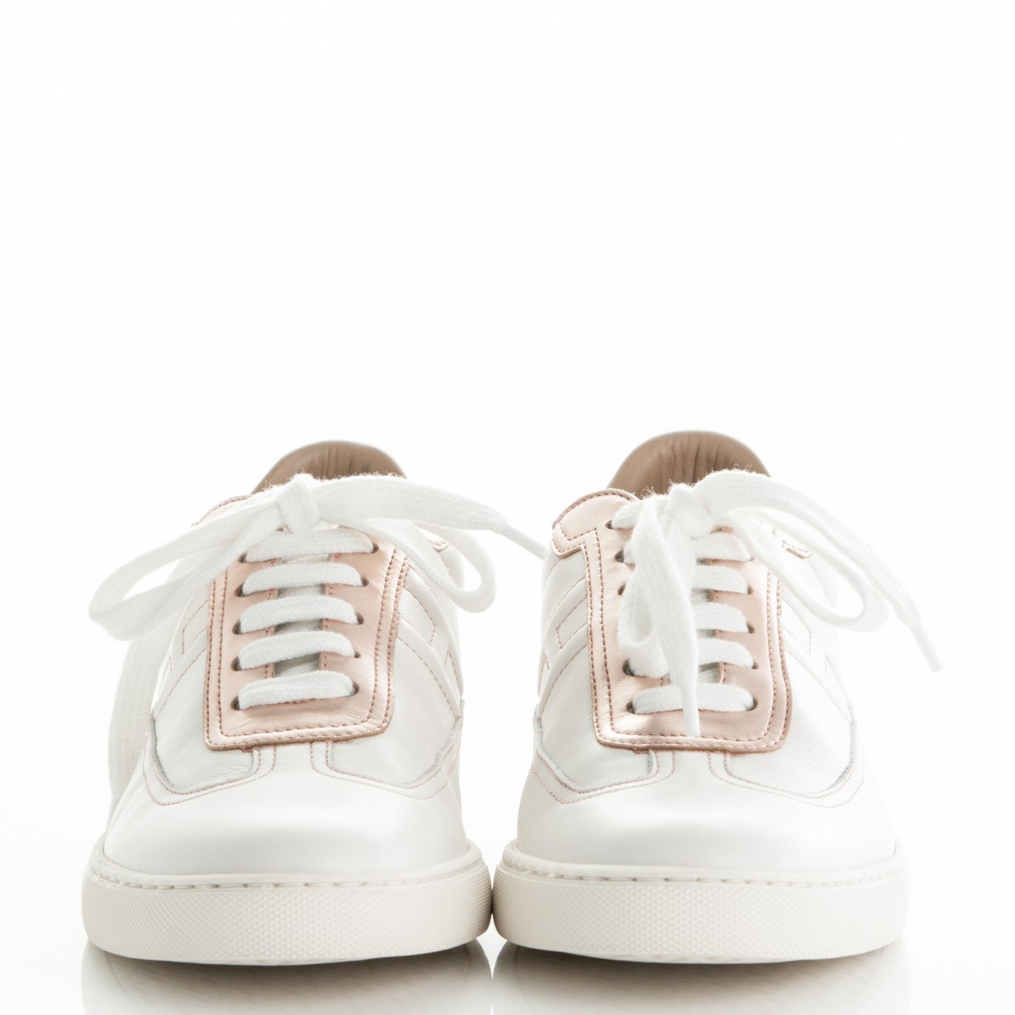 Swift Nappa Quicker Sneakers 37.5 Blanc Or Rose