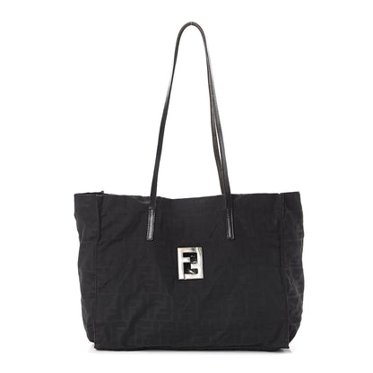 Fendi Canvas FF Tote Black 1 of 8