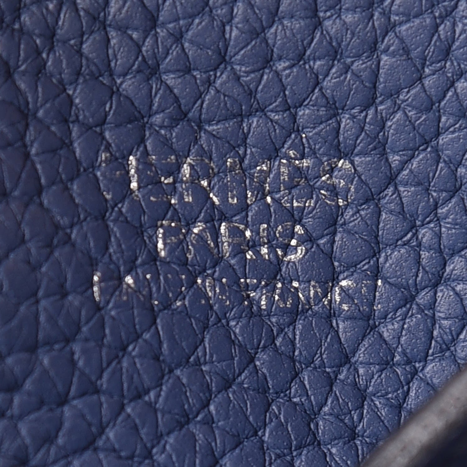 Hermes Taurillon Clemence Evelyne III PM Bleu Brighton 7 of 13