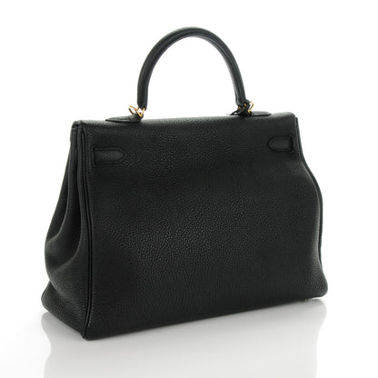 Hermes Togo Kelly Retourne 35 Black 3 of 23