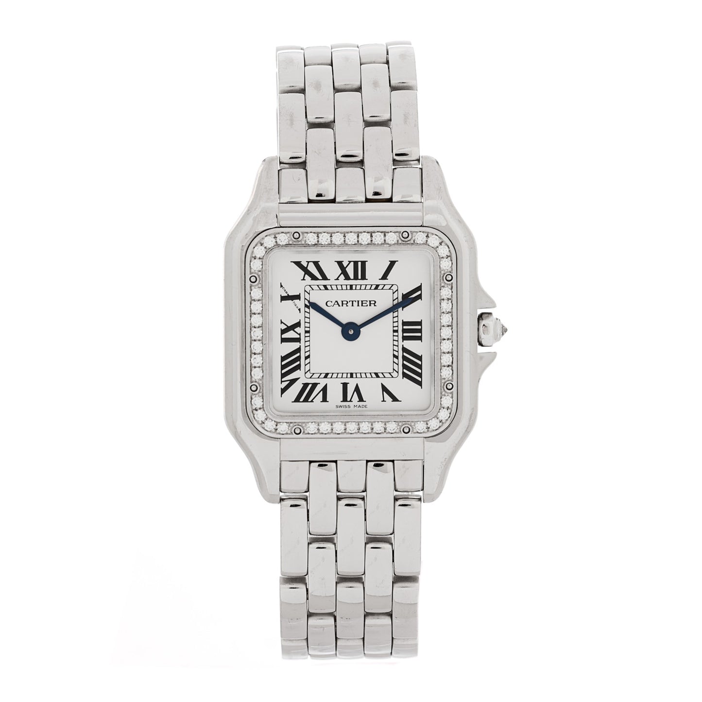 18K White Gold Diamond 27mm Panthere Quartz Watch
