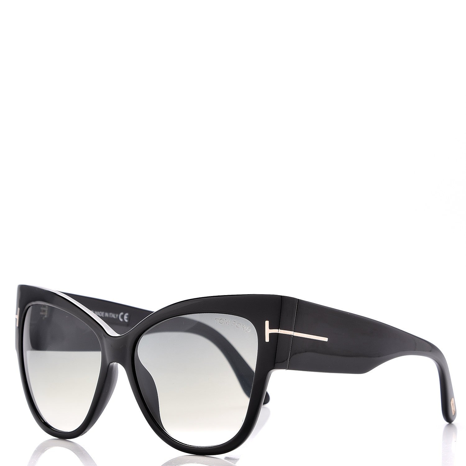 Tom Ford Acetate Nikita Cat Eye Sunglasses TF173 Black 8 of 15