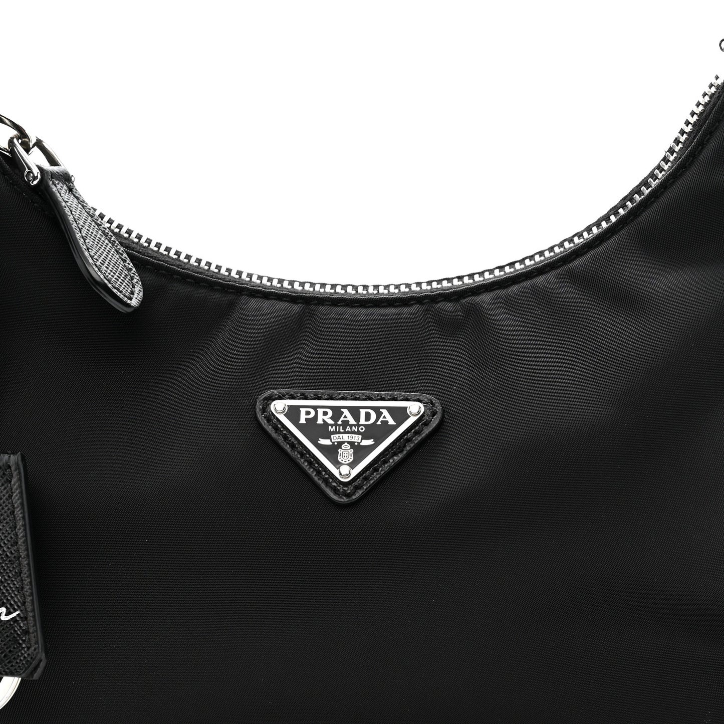 Tessuto Nylon Saffiano Mini Re-Edition 2005 Bag Black