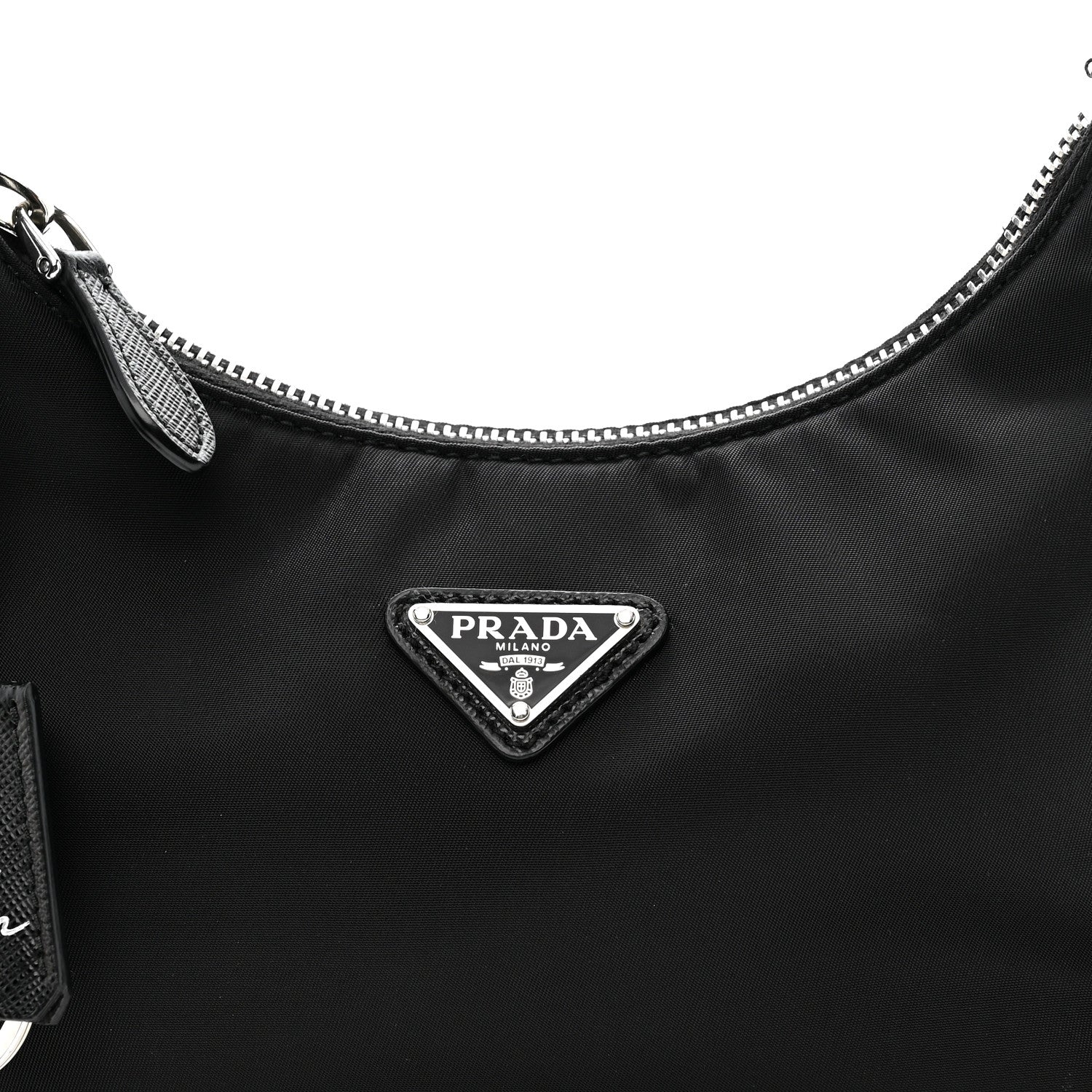 Prada Tessuto Nylon Saffiano Mini Re-Edition 2005 Bag Black 9 of 11