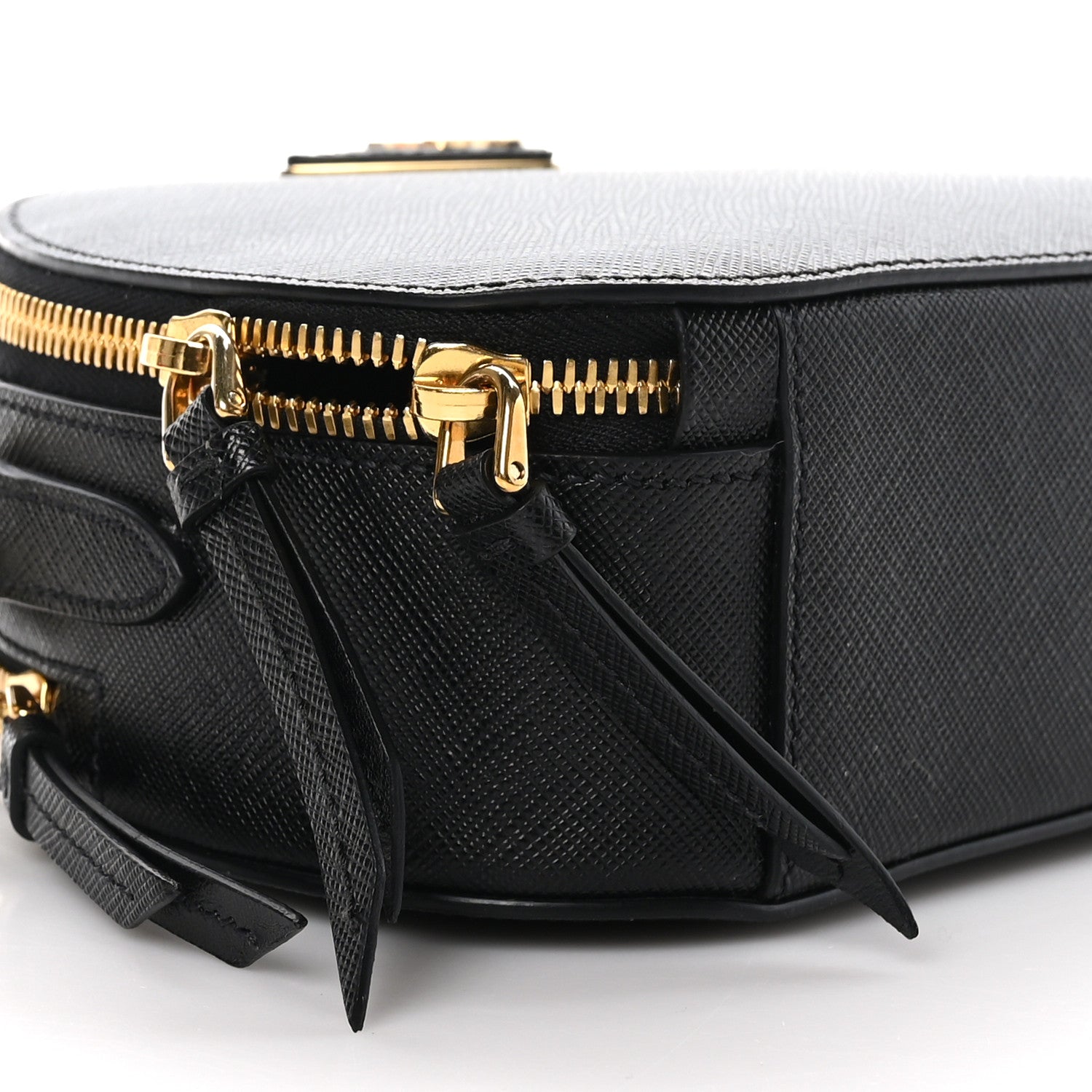 Prada Saffiano Lux Odette Crossbody Black 8 of 9