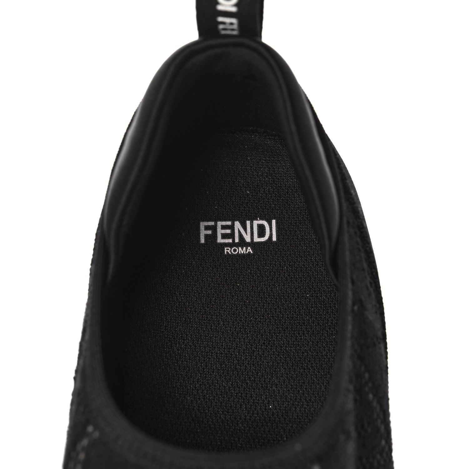 Fendi X SARAH COLEMAN Mesh FF Vertigo Runner Slip On Sneakers 39 Black 7 of 8