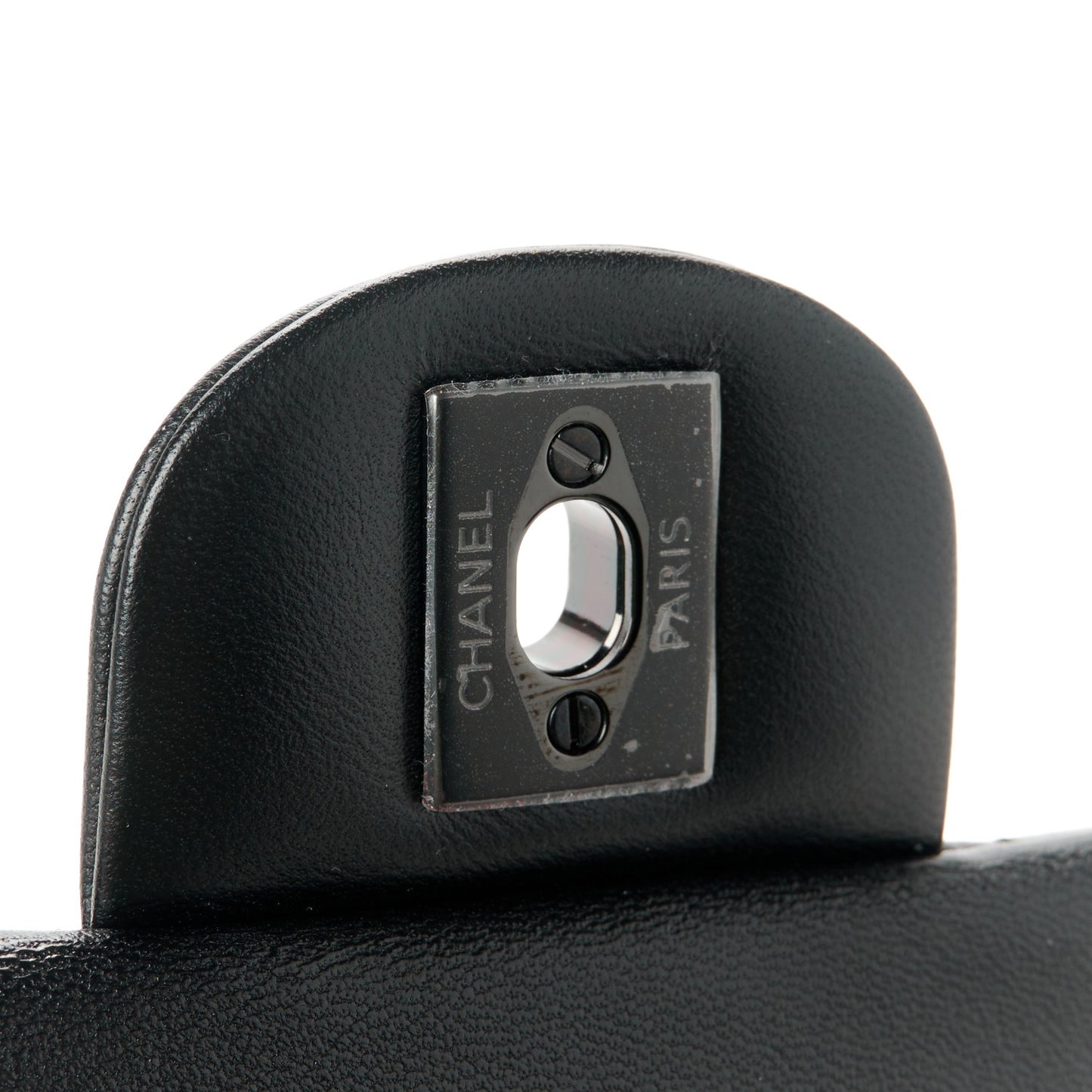 Lambskin Quilted Mini Top Handle Rectangular Flap So Black