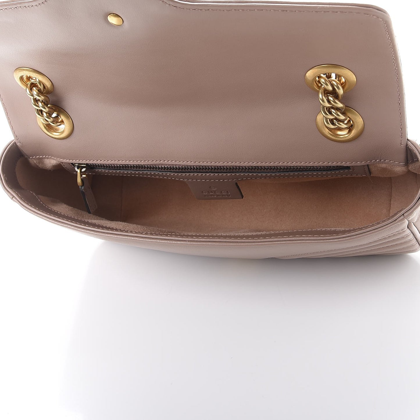 Calfskin Matelasse Small GG Marmont Shoulder Bag Porcelain Rose