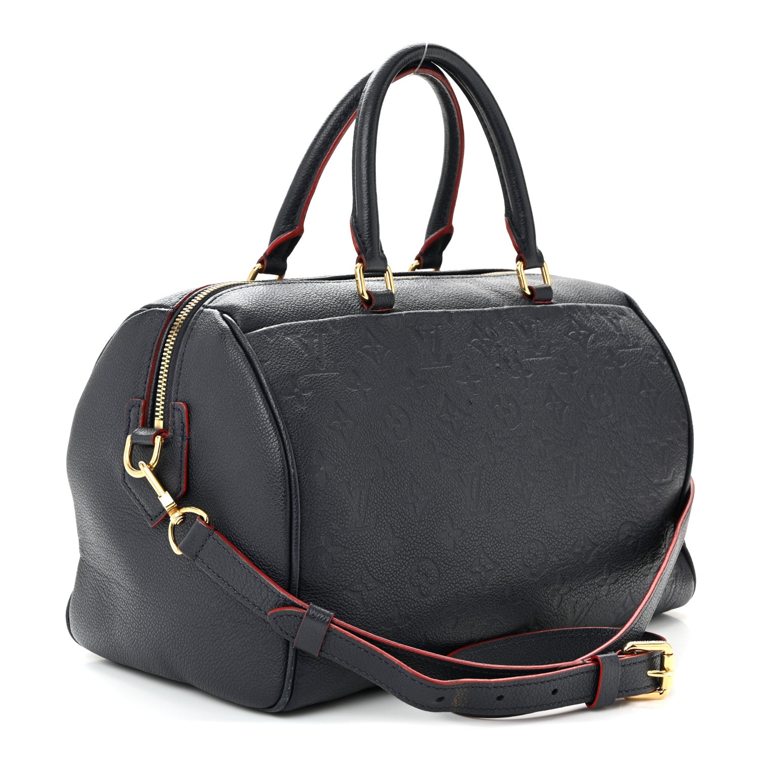 Louis Vuitton Empreinte Speedy Bandouliere 30 NM Marine Rouge 3 of 10