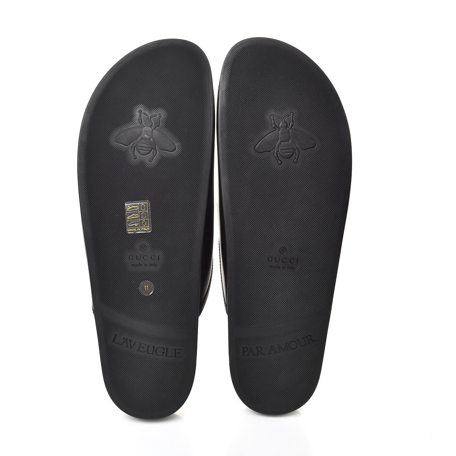 Gucci Calfskin Mens Horsebit River Slippers 11 Black 5 of 10