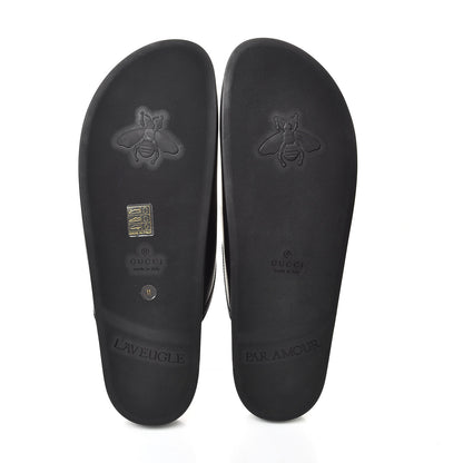 Gucci Calfskin Mens Horsebit River Slippers 11 Black 5 of 10