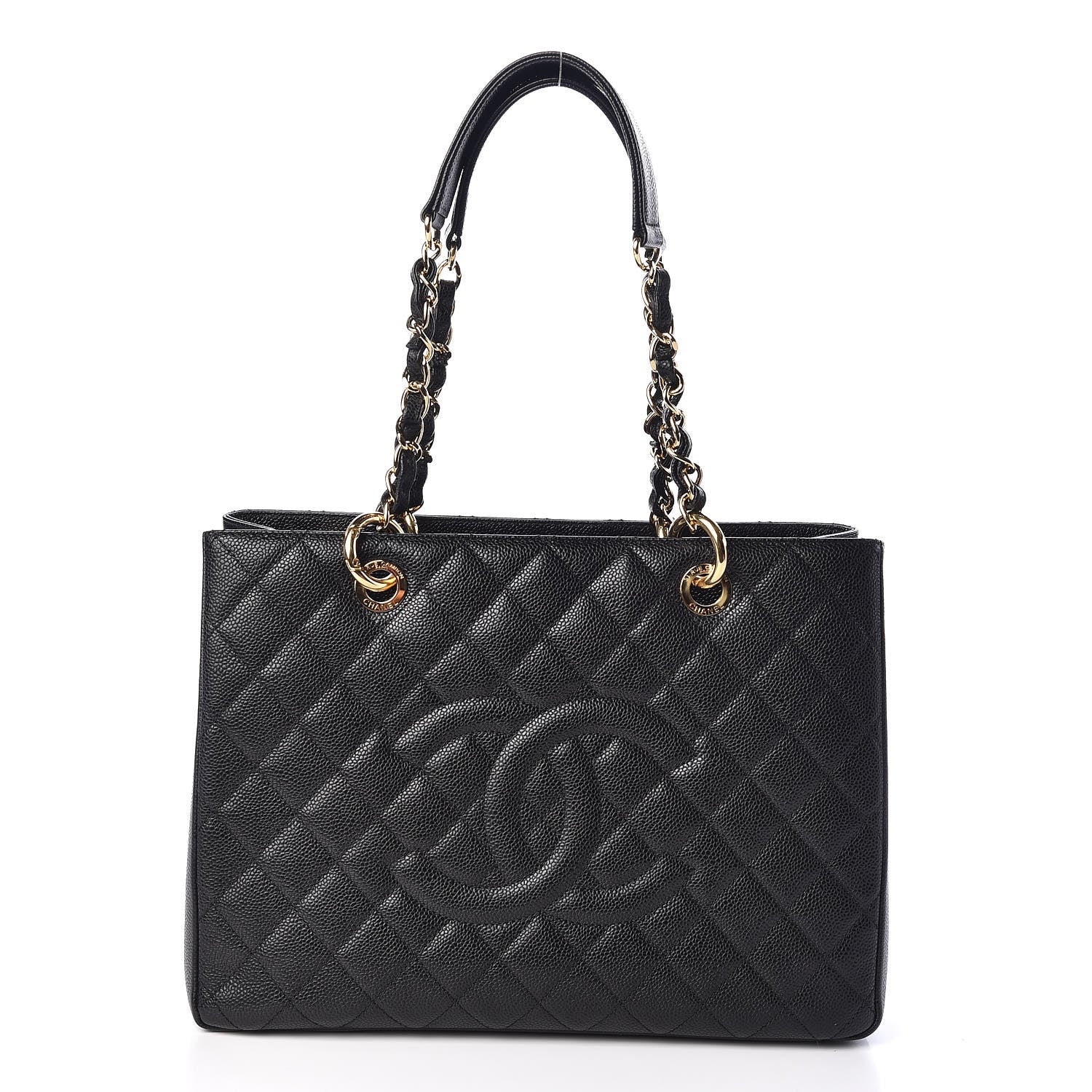 Chanel Caviar Quilted Grand Shopping Tote GST Black 1 of 10